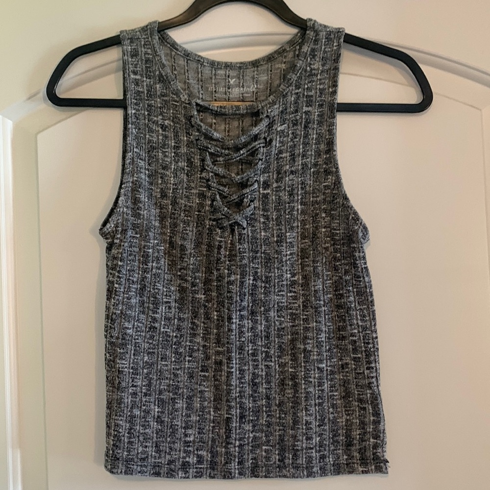 American Eagle medium gray tank
